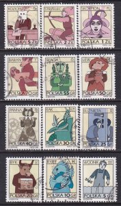 Poland 1996 Sc 3277-88 Zodiac Signs Stamp Used