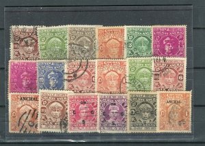 INDIA; COCHIN early 1900s Local State issues fine small USED LOT