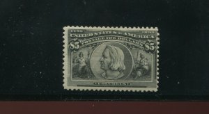 Scott 245 Columbian Mint Hi Value Stamp  (Stock 245-A3)