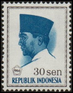 Indonesia 676 - Mint-NH - 30s Pres. Sukarno (1966)