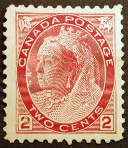 Canada #77 2c Carmine Die I 1898 Queen Victoria VF *MH* Full Gum