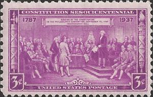 # 798 MINT NEVER HINGED CONSTITUTION SESQUICENTENNIAL