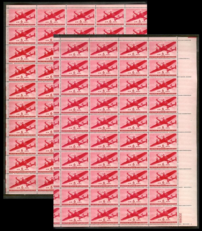 UNITED STATES (50) Complete Sheets Stamps ALL Mint Never Hinged FV=$99+