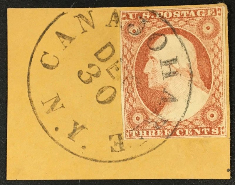 11a 3c Washington Used on Piece