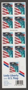 U.S. Scott #3972a Statue of Liberty Stamp - Mint NH Booklet Pane - Plate V1111