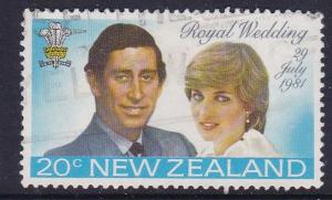 New Zealand 1981 Royal Wedding  20c used