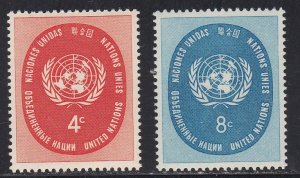 United Nations - New York # 63-64, U.N. Seal, LH,