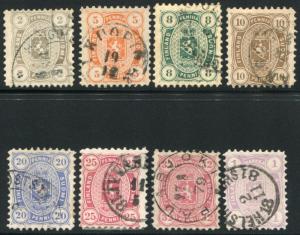 FINLAND 17-24 USED, selected for cancels, particuarly nice