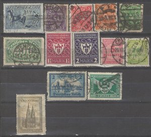 COLLECTION LOT # 5068 GERMANY 13 STAMPS 1921+ CV+$23