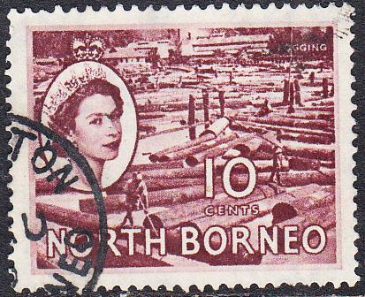 North Borneo #267 Used