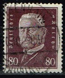 Germany 1928,Sc.#383 used Paul von Hindenburg (1847-1934), 2nd President cv.€9