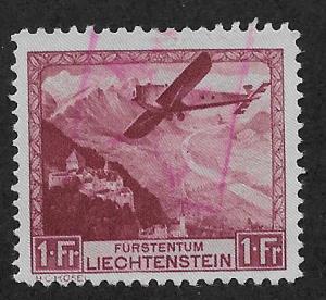 LIECHTENSTEIN SC# C6  FVF/U 1930