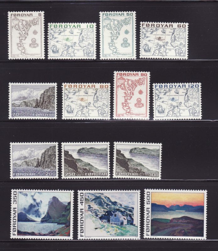 Faroe Islands 7-20 Set MHR Various (A)