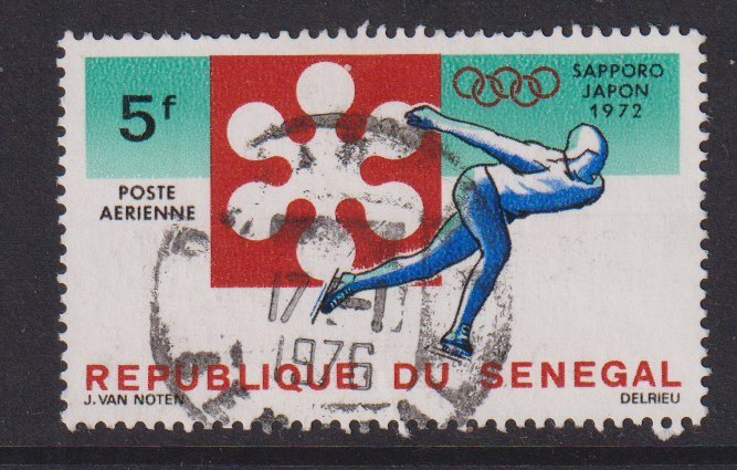 Senegal   #C107   used   1972  Olympic games Sapporo 5fr