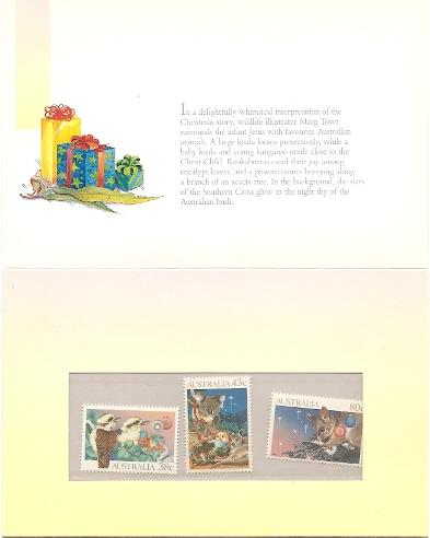 Australia 1194-6 1990 Christmas Post Office Pack