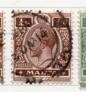 Malta 1914 Early Issue Fine Used 1/4d. 205724