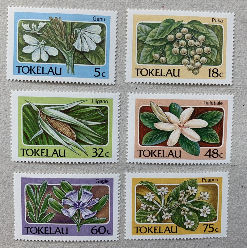 Tokelau 1987 Island Flora, MNH. Scott 138-143, CV $5.50