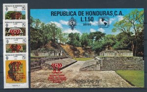 [111079] Honduras 1978 Sport football soccer Red OVP souvenir sheet MNH