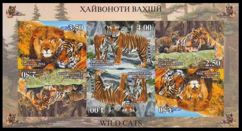 2016 Tajikistan 750-752KLb Wild Cats (edition 200) 120,00 €