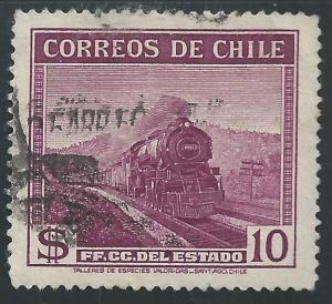 Chile #227 10p State Railways