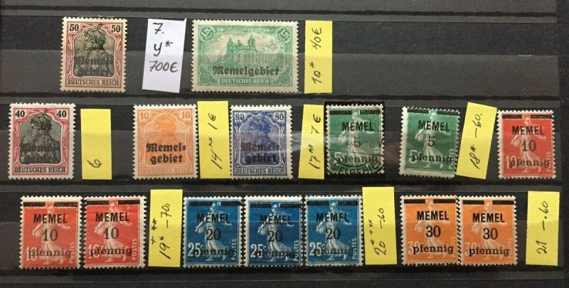Lithuania Latvia Memel Large Valuable M&U Collection(Appx3500+Stamps)GM823