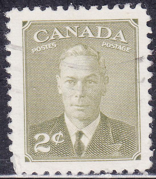 Canada 305 King George VI with Postes-Postage 1951