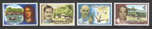 Christmas Island Scott 69,74,77,83 MNHOG -1977 Famous Visitors Issues-SCV $1.70