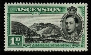 ASCENSION SG39 1938 1d BLACK & GREEN MNH