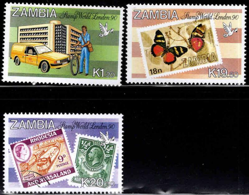 Zambia Scott 486-488 MNH** short set 3/4