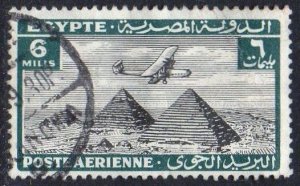 Egypt 1933 6m black and green (Air) used