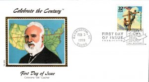 #3183e Transcontinental Phone Line Colorano FDC