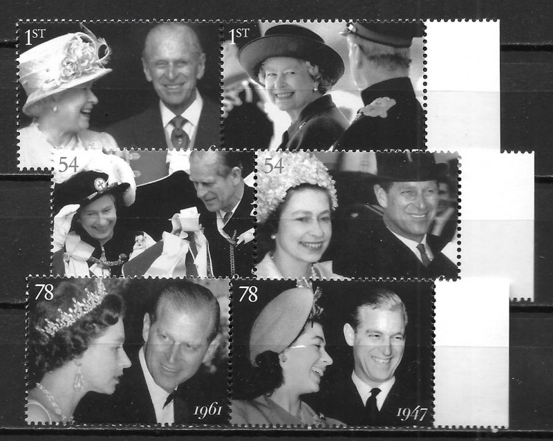 Great Britain 2514-19 Royal Family pairs set MNH