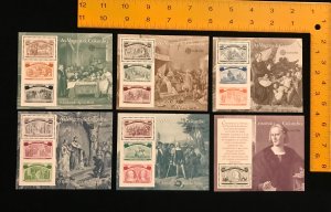 Portugal 1918-23 Columbus Souvenir Sheets, set of 6