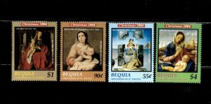 Bequia 2004 - Christmas - Set of 4 Stamps -  Scott #350-3 - MNH