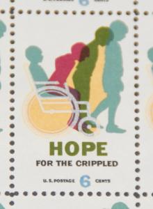 1969 sheet, Hope for the Crippled Sc#1385