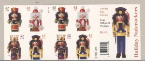 2008 42 cent Nutcrackers booklet of 20 Scott #4363b, MNH