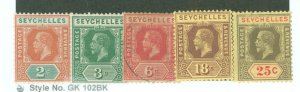 Seychelles #74/81 Unused