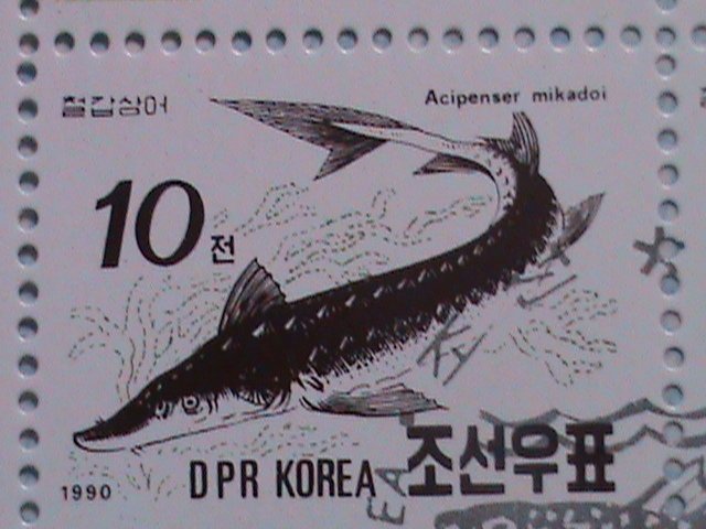 ​KOREA 1990 SC#2951-5  BEAUTIFUL LOVELY OCEAN FISHES-CTO SHEET-VERY FINE