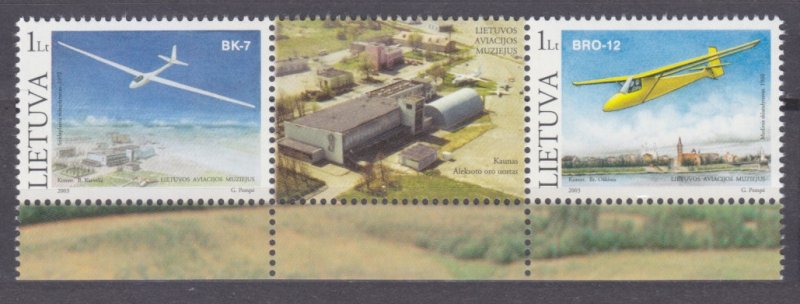 2003 Lithuania 833-834Tab Airplanes