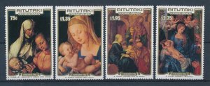 [116580] Aitutaki 1986 Christmas Art paintings Durer  MNH