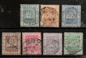 British Guiana 72-78 Used. Short set