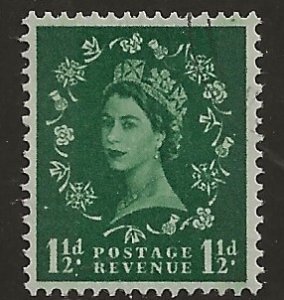 GB 355p/612wi 1962  1 1/2d  fine used