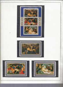 NIUE Sc 262-64+B37-40 NH issue of 1980 - ART