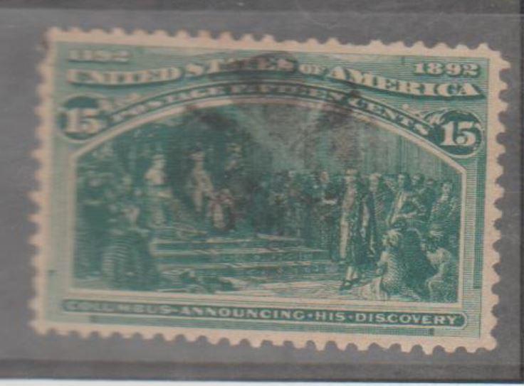 U.S. Scott #237-238 Columbian Stamps - Used Set of 2