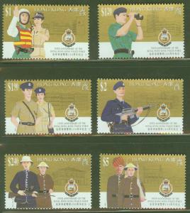 Hong Kong Scott 693-698, MNH** Police set 1994