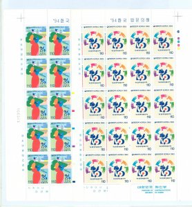 Korea #1713-14v Mint (NH) Single (Complete Set)