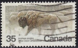 Canada - 1981 - Scott #884 - used - Wood Bison Buffalo