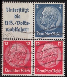 GERMANY REICH [Zdr] W068 ( O/used ) [02] 4er