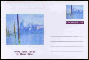 CHARTONIA, Fantasy - Grand Canal Venice - Postal Stationery Card...
