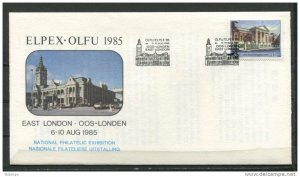 South Africa 1985 Cover Special cancel Elpex Olfu Phil  EXhibition